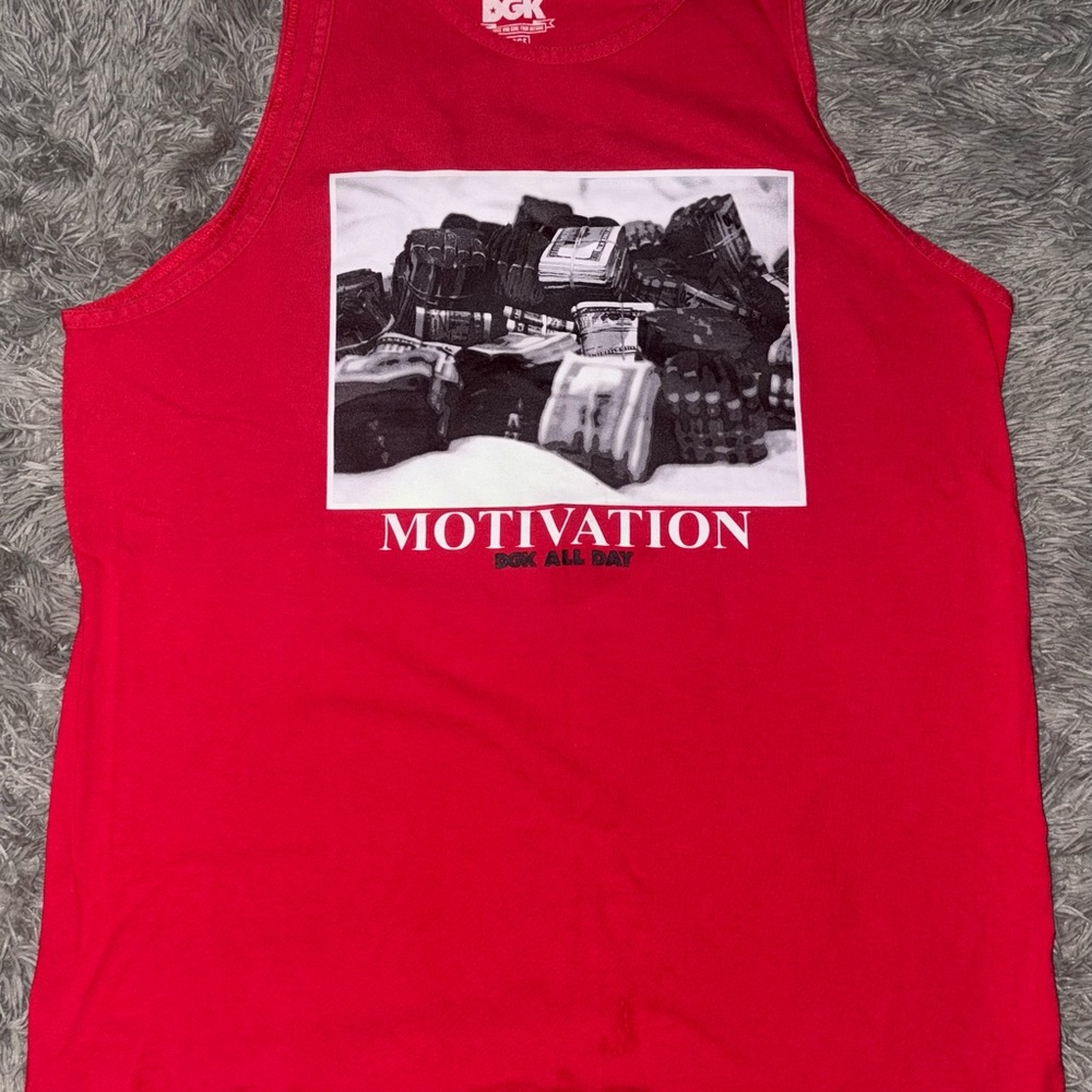 DGK Red Graphic Tank Top